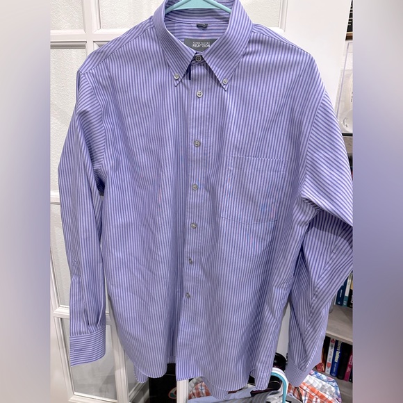 Chemise Kenneth Cole Reaction – Taille XL, Coupe Slim, En Coton Stretch, Manches Longues à Carreaux Bleus
